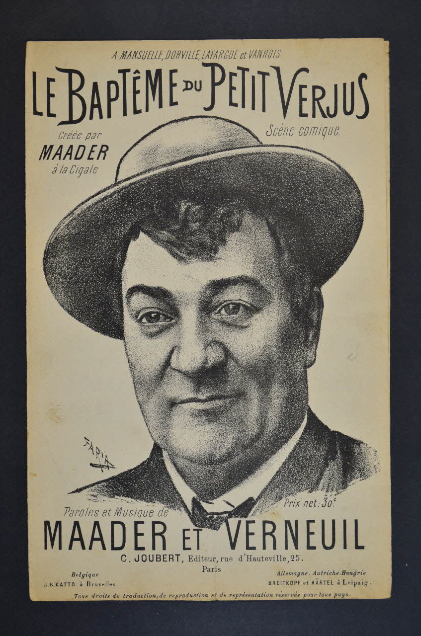 chanson petit format 1966.201.47 Photo Mucem