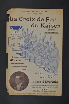 Louis Beaujaux ; Félix Mayol ; Charles Mayol chanson petit format Île-de-France, France 1914 1966.201.48 Photo Mucem