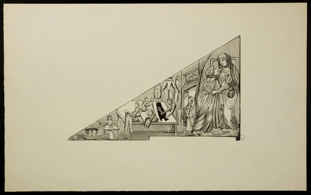 estampe Sainte Elisabeth, patronne des tailleurs et couturiers 1976.71.9.2 Photo