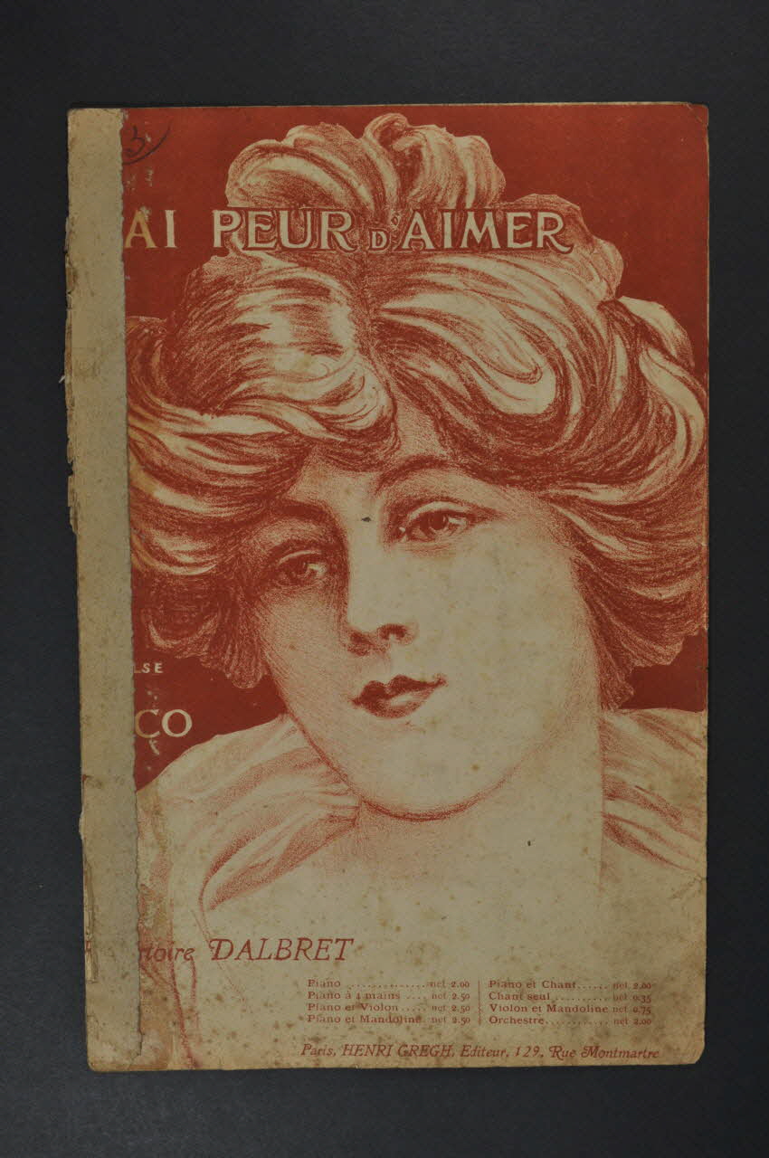 Joseph Rico ; Fernand Danel ; Paul Dalbret ; Henri Gregh chanson petit format Île-de-France, France 1906 1966.201.6 Photo Mucem