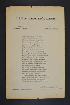 chanson petit format 1966.201.62 Photo Mucem