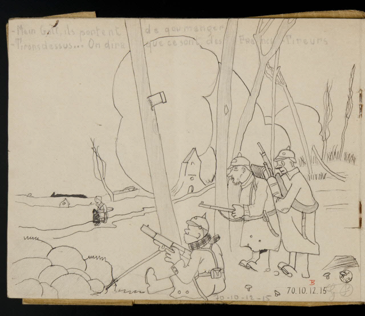 album - Mein Gott, ils portent de quoi manger  - Tirons dessus... On dira que ce sont des Francs-Tireurs 1970.10.12.15 Photo