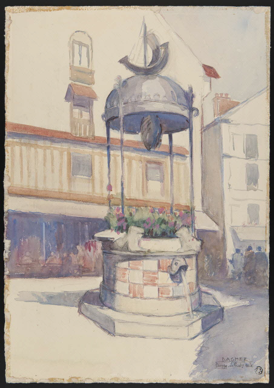 Dagmez A. dessin Le puits salé à Dieppe 1925-1935 1970.10.6 Photo