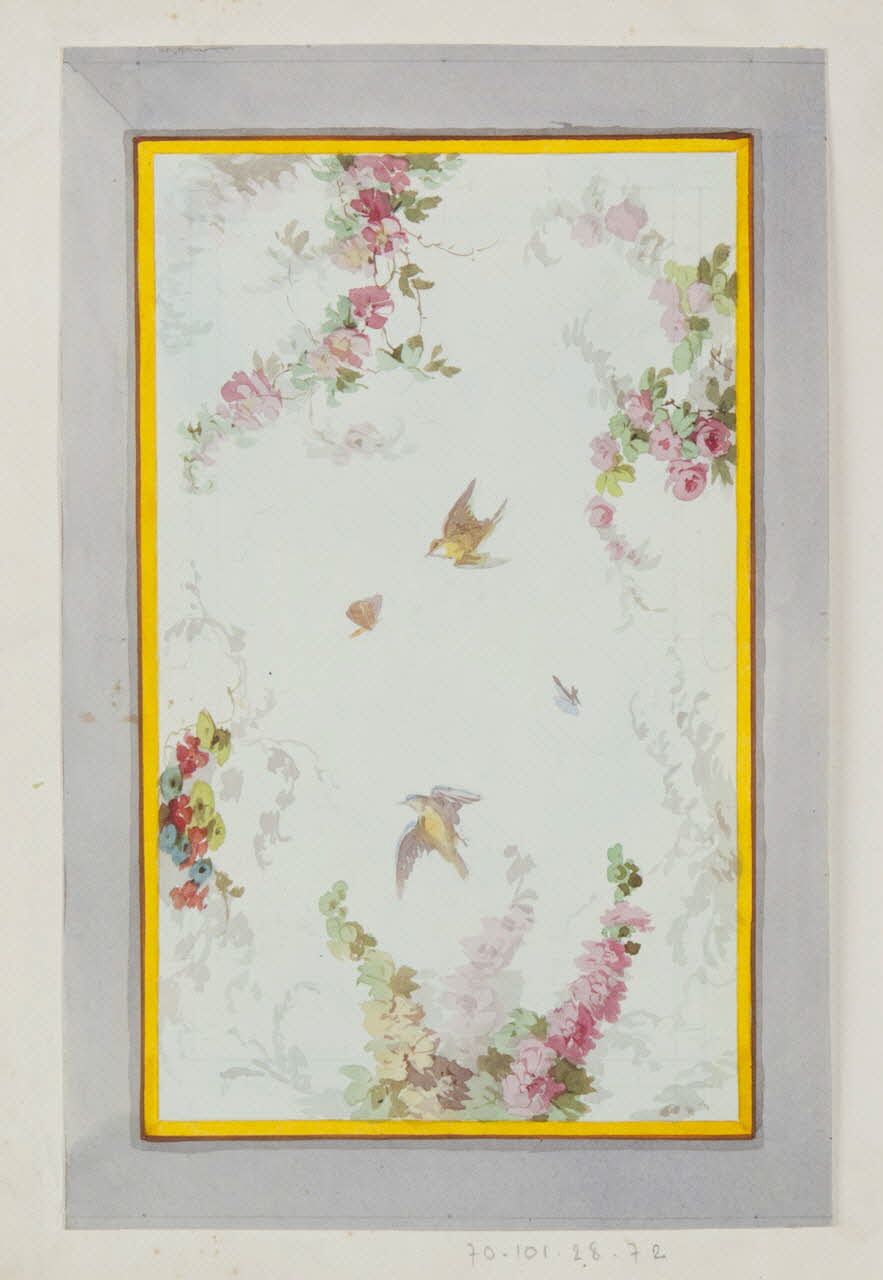 Louis Thivet album Projet d'un décor de plafond 1886-1914 1970.101.28.72 Photo