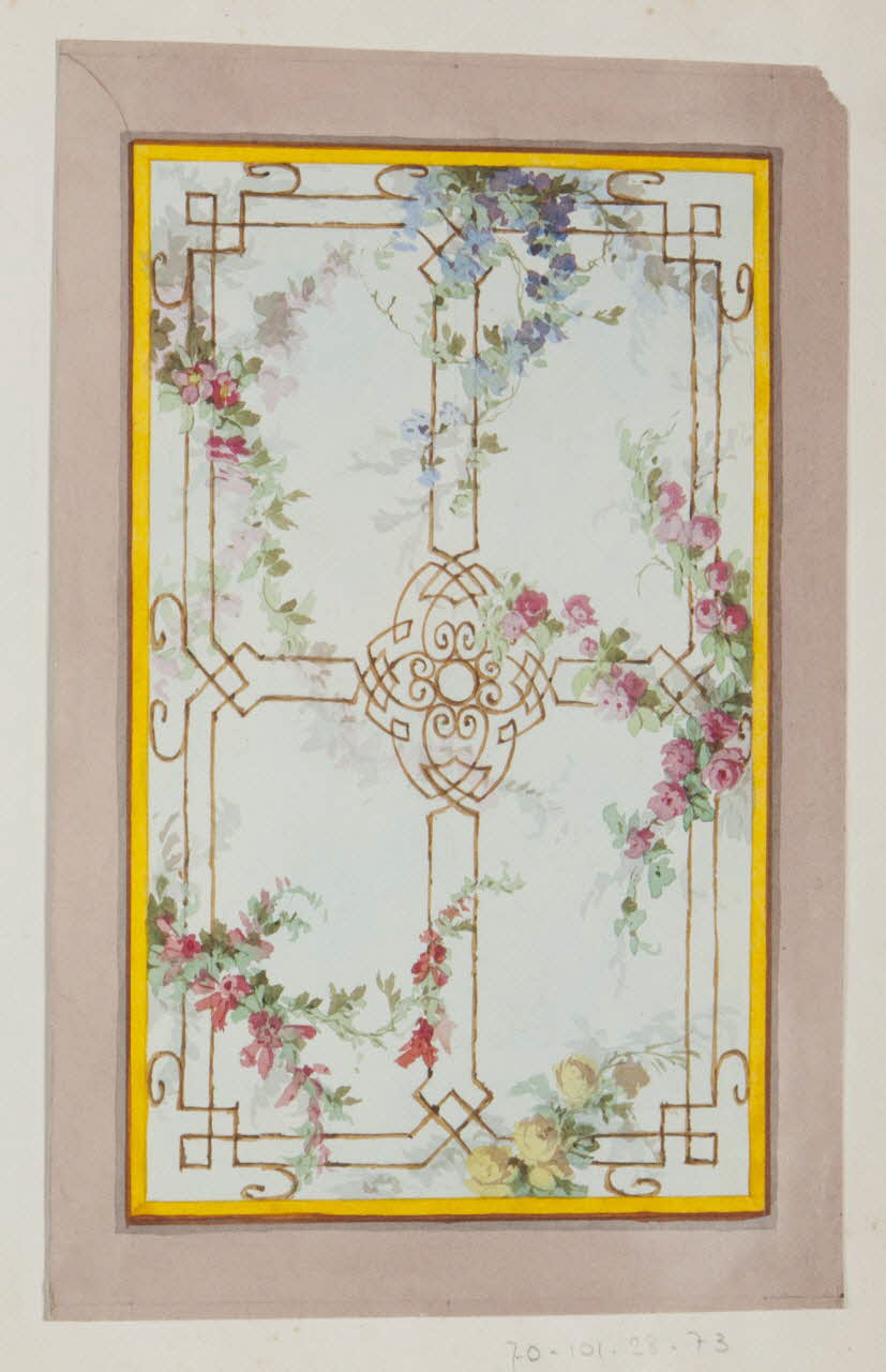 Louis Thivet album Projet d'un décor de plafond 1886-1914 1970.101.28.73 Photo