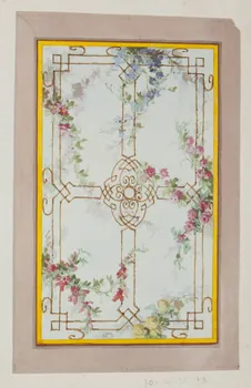 Louis Thivet album Projet d'un décor de plafond 1886-1914 1970.101.28.73  Photo