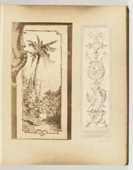 Louis Thivet album Projet d'un panneau décoratif pour une charcuterie : trophée de chasse 1886-1914 1970.101.29.16 Photo