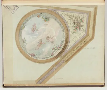 Louis Thivet album Projet d'un décor de plafond 1886-1914 1970.101.29.39 Photo