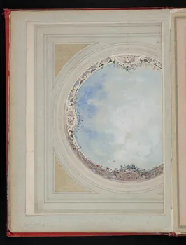 album Projet d'un décor partiel de plafond : ciel et balustrade 1970.101.30.3  Photo