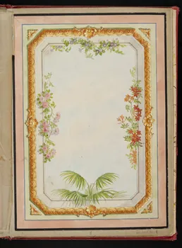 album Projet d'un décor de plafond : ciel avec fleurs 1970.101.30.8  Photo