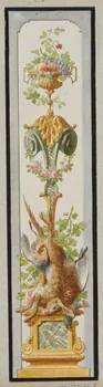 album Projet d'un panneau de charcuterie : vase, fruits et trophée de gibiers 1970.101.31.8 Photo