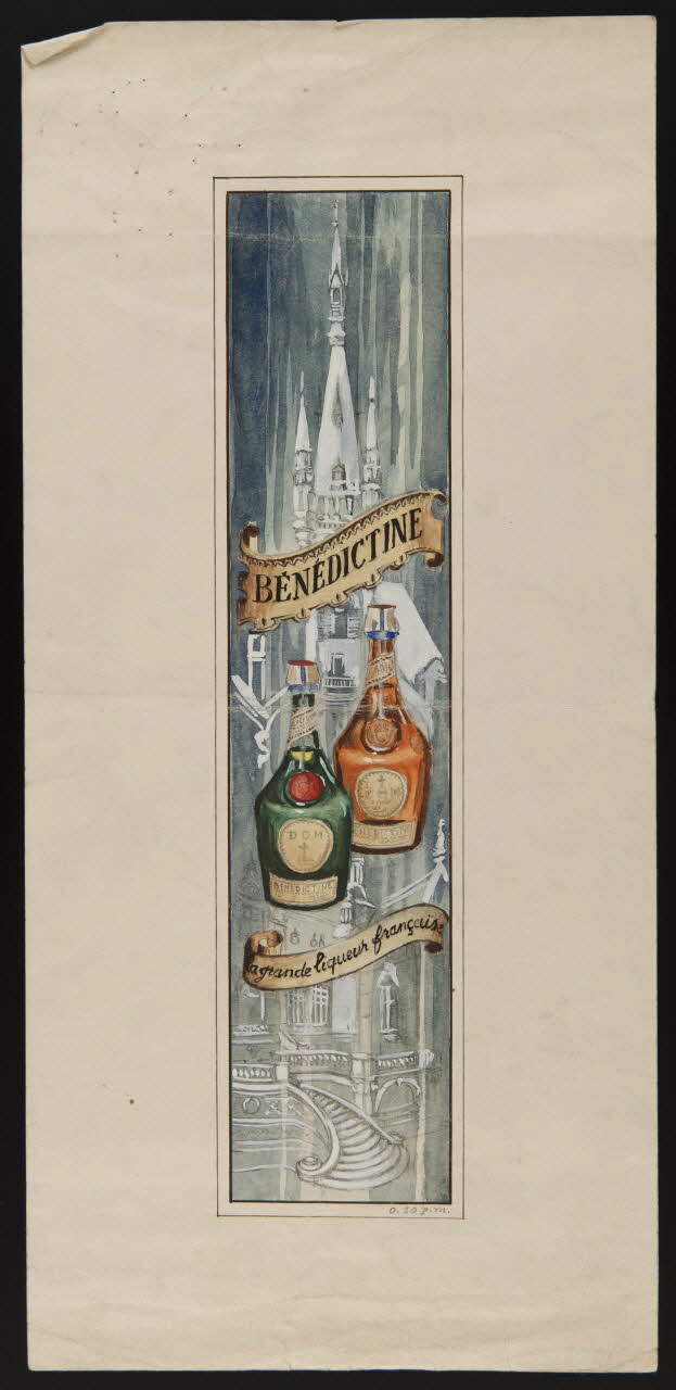 dessin BENEDICTINE  la grande liqueur française 1970.101.35 Photo