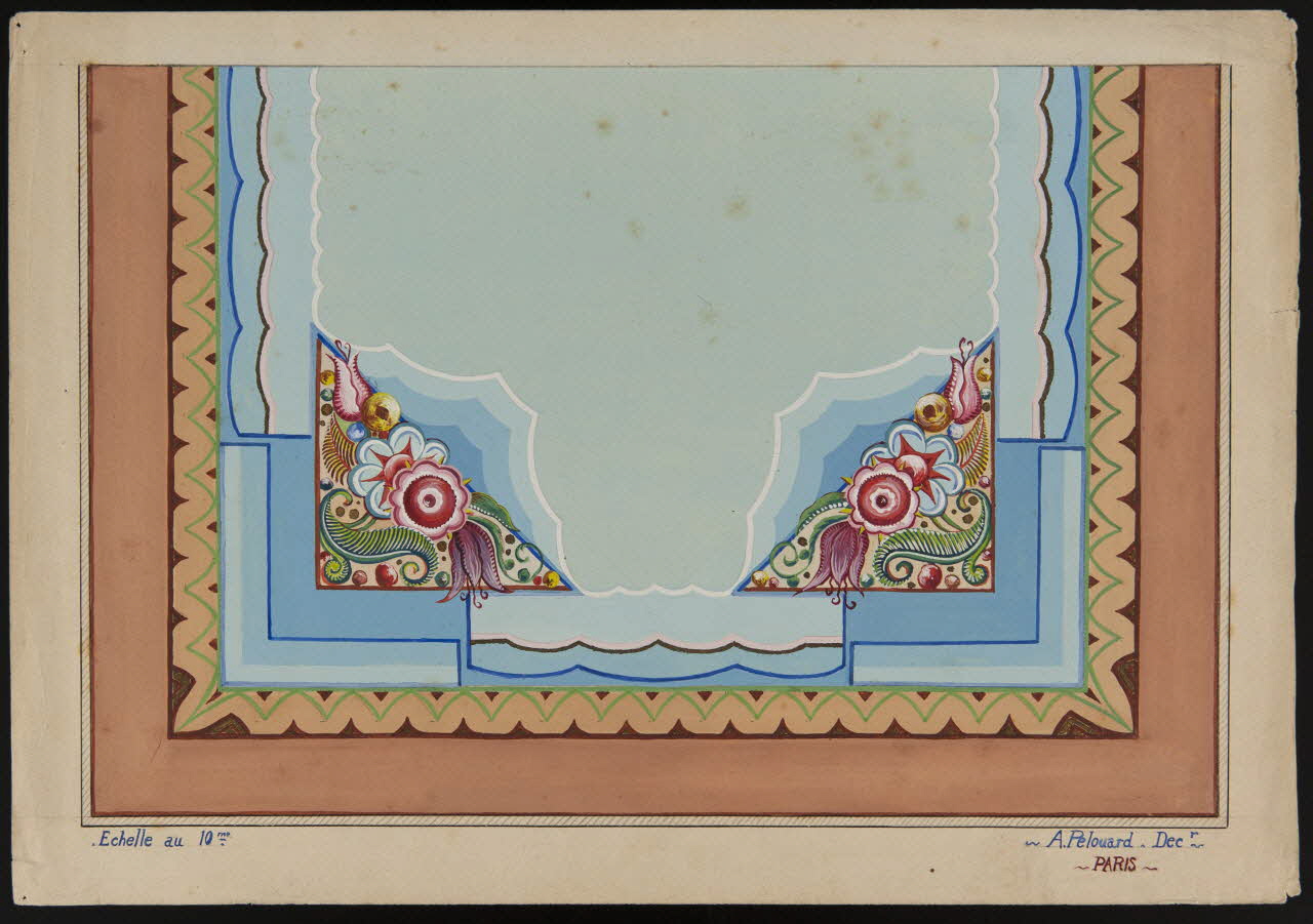 dessin Projet d'un décor de boutique 1970.101.37 Photo