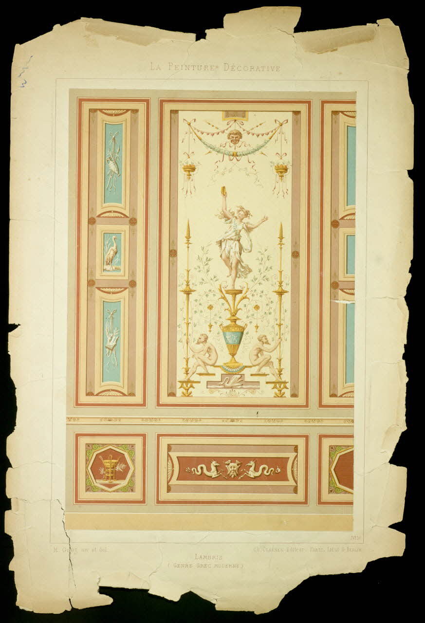 estampe LAMBRIS  (GENRE GREC MODERNE) 1970.101.54 Photo