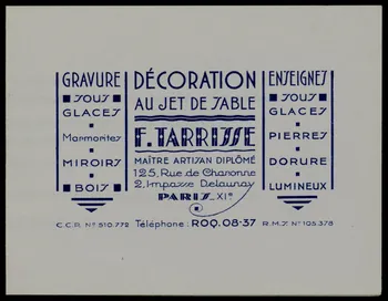 estampe DECORATION  AU JET DE TABLE  F. TARRISSE 1970.101.60.18 Photo