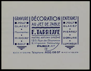 estampe DECORATION  AU JET DE TABLE  F. TARRISSE 1970.101.60.19 Photo