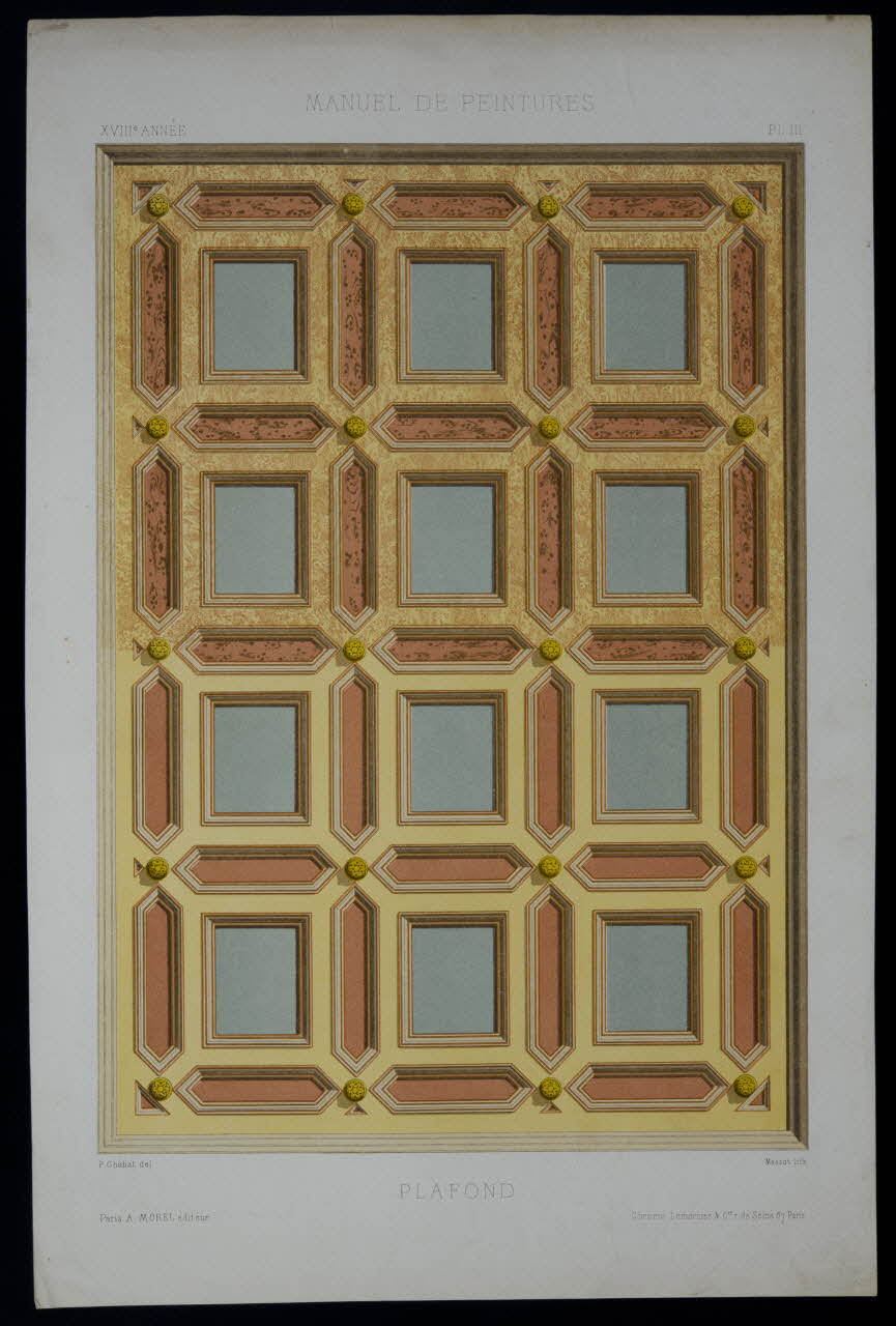 estampe MANUEL DE PEINTURES  PLAFOND 1970.109.19 Photo