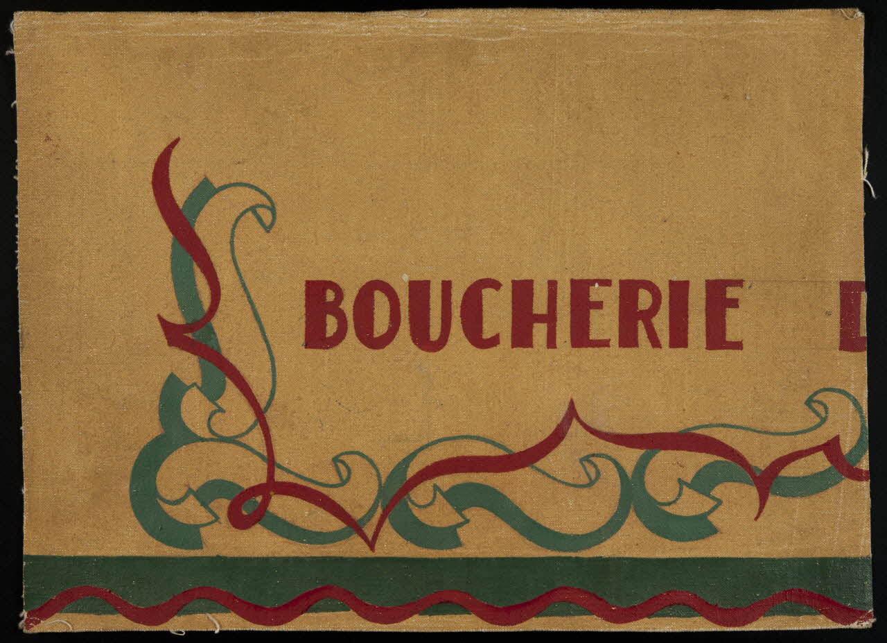 store de charcuterie Etude de store de boucherie 1970.110.2 Photo