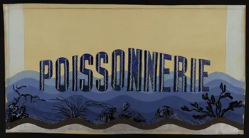 dessin Projet de décor de poissonnerie 1970.112.77 Photo