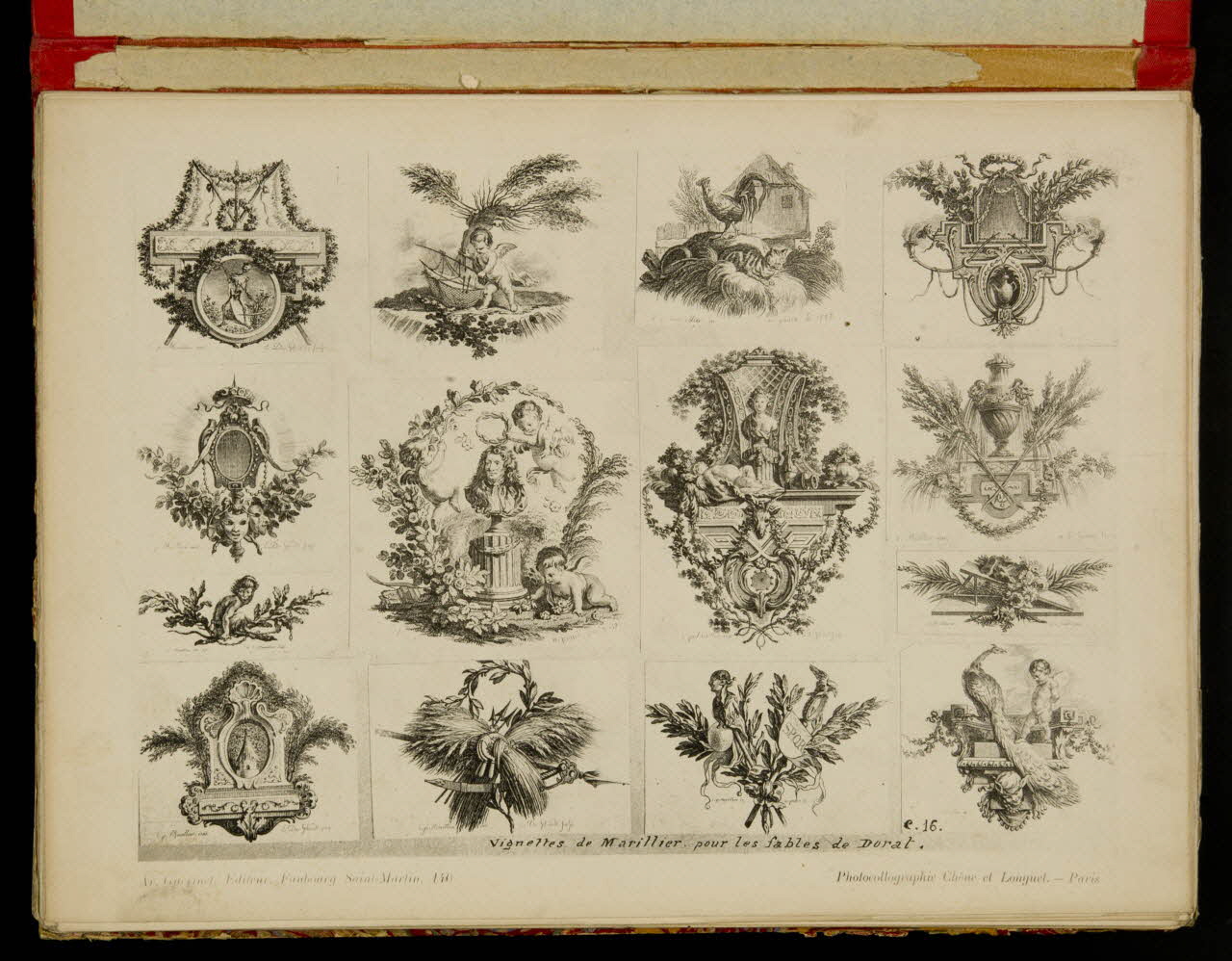 album Vignettes de Marillier pour les fables de Dorat. 1970.114.11 Photo