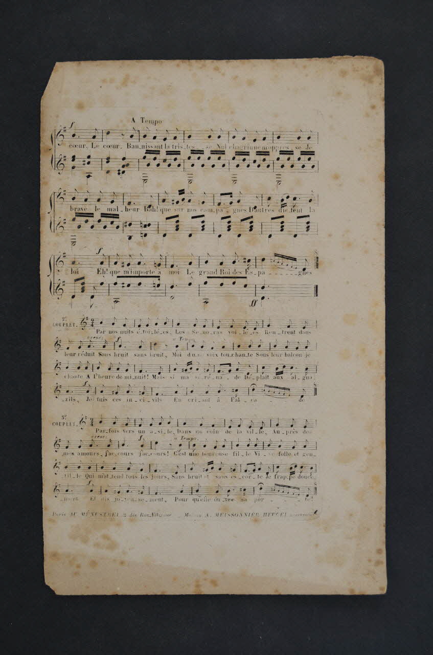 chanson petit format 1966.202.3 Photo Mucem