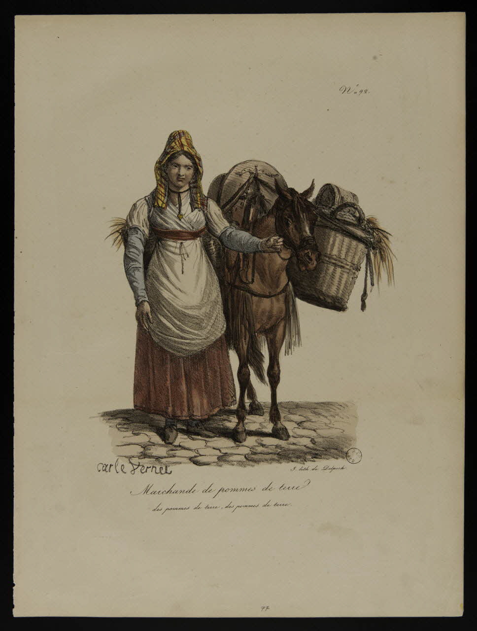 estampe Marchande de pommes de terre. 1970.115.11 Photo