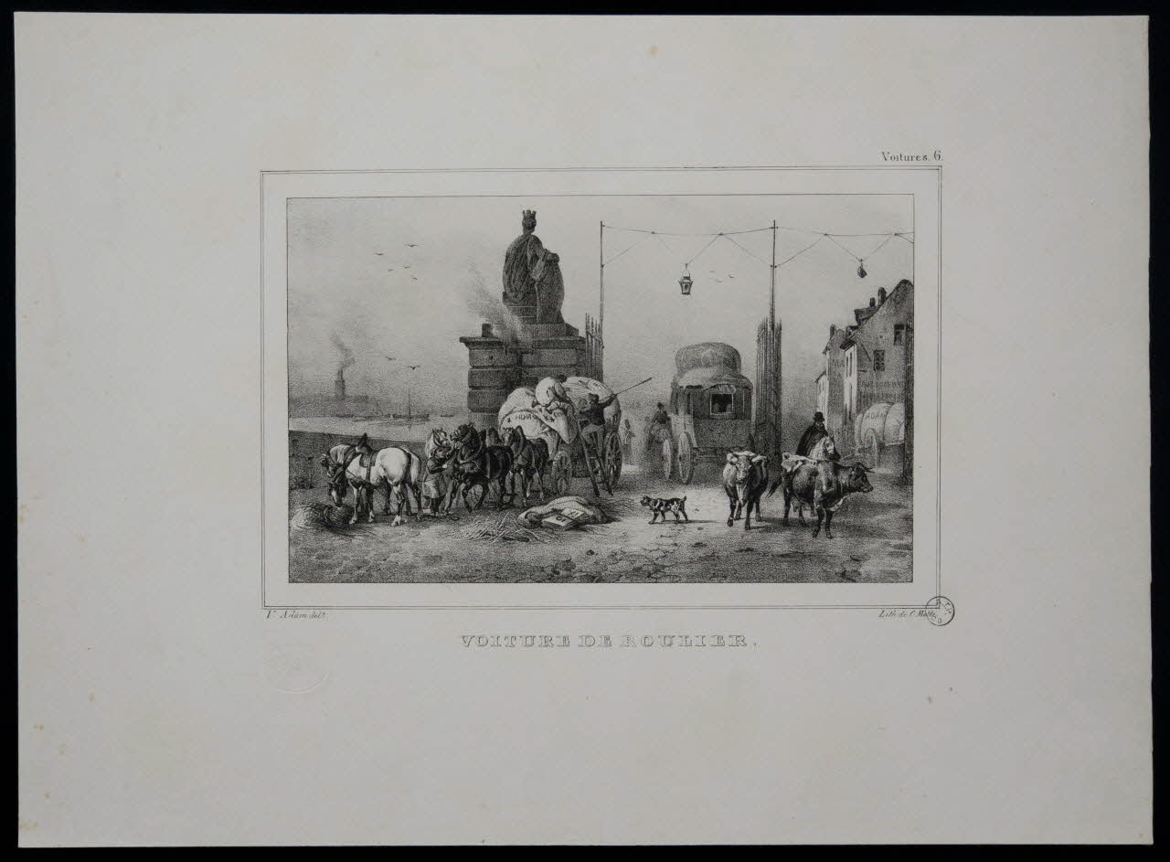 estampe VOITURE DE ROULIER. 1970.115.36 Photo