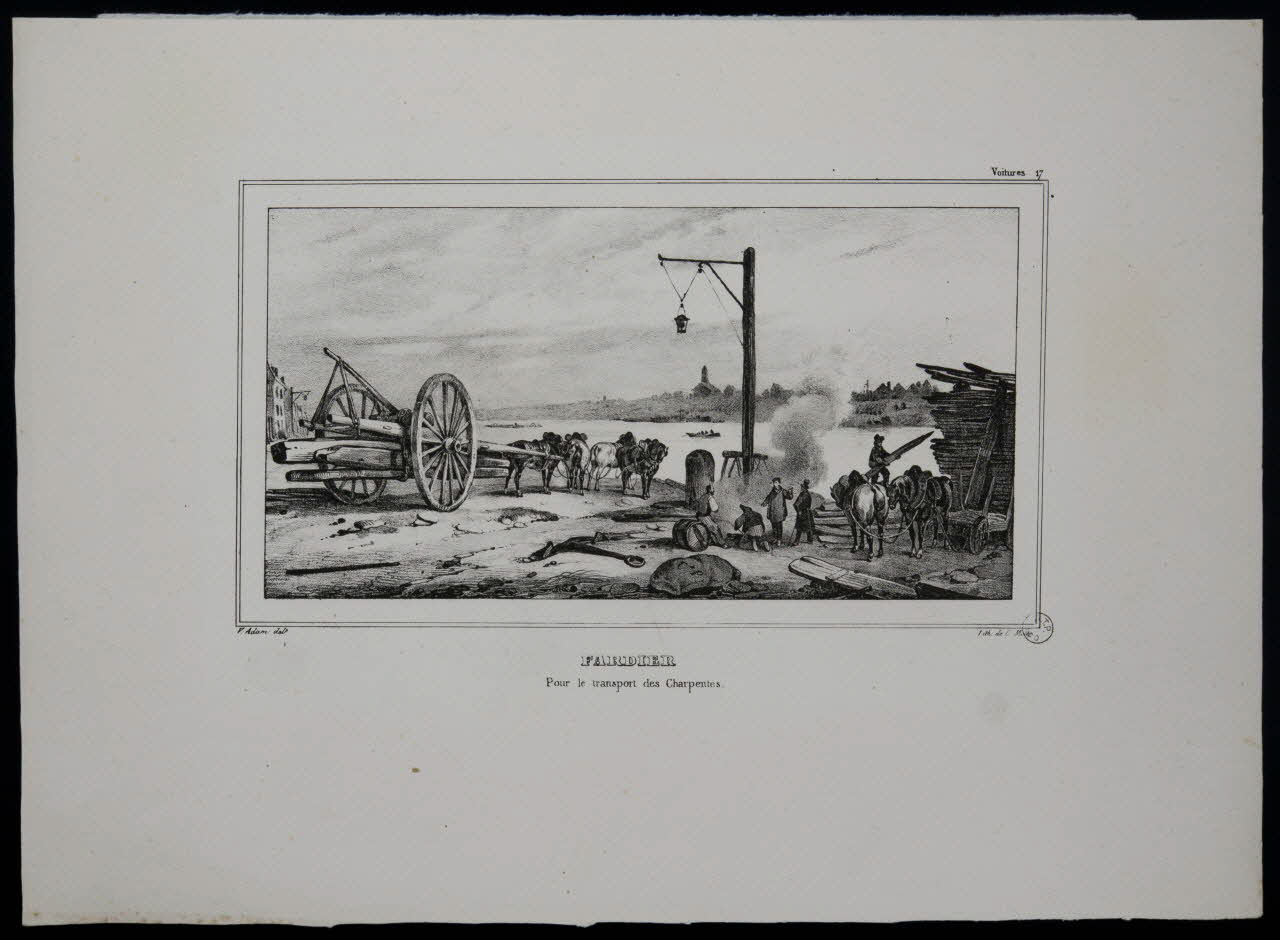 estampe FARDIER  Pour le transport des Charpentes 1970.115.37 Photo