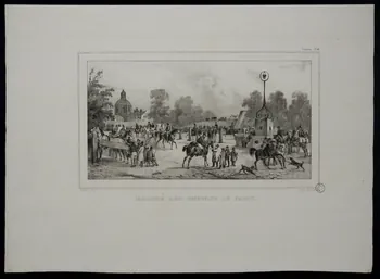 estampe MARCHE AUX CHEVAUX DE PARIS. 1970.115.38 Photo