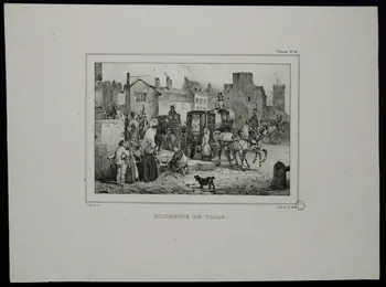 estampe DILIGENCE DE VILLE. 1970.115.41 Photo