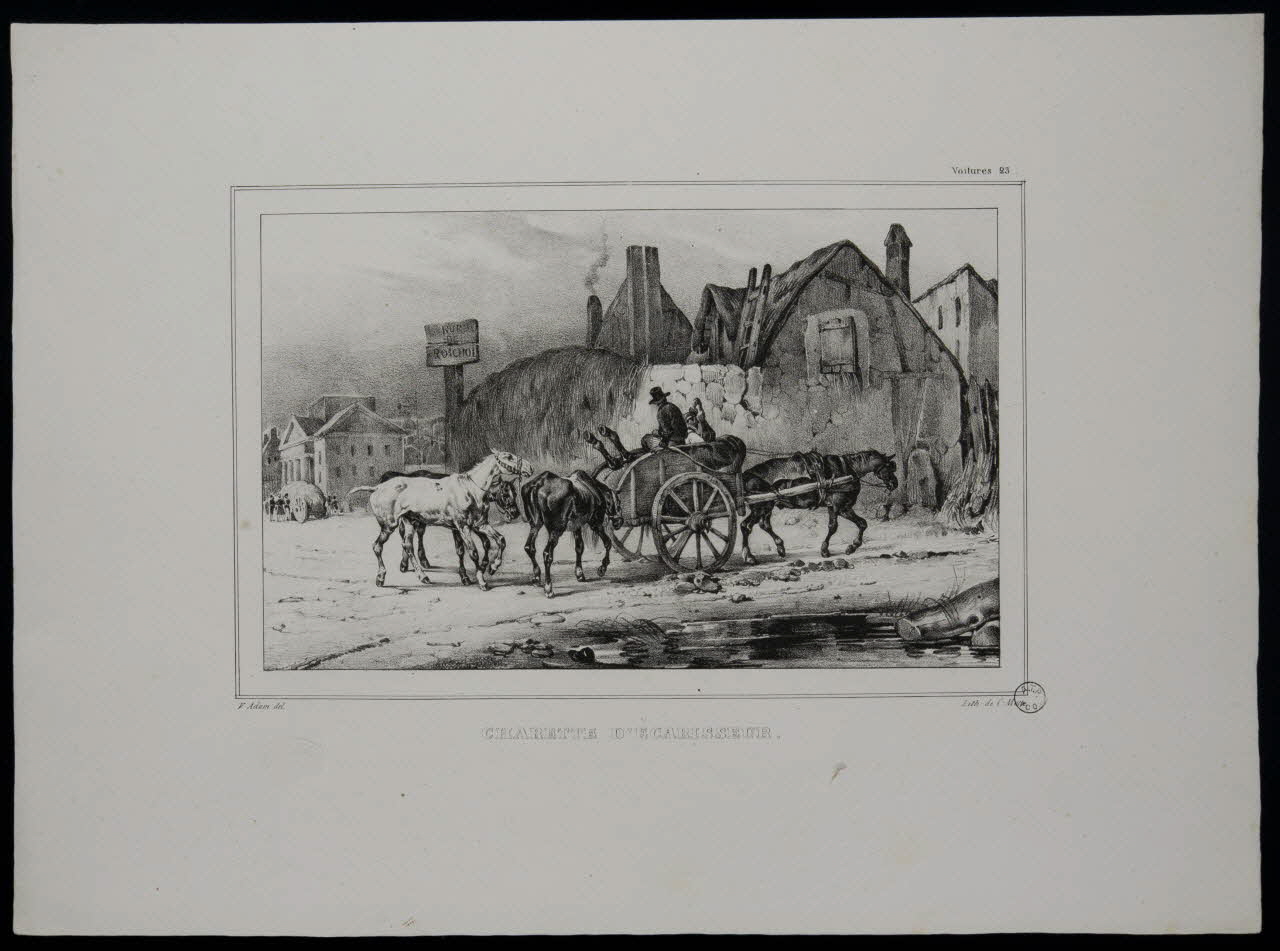 estampe CHARETTE D'ECARISSEUR. 1970.115.42 Photo