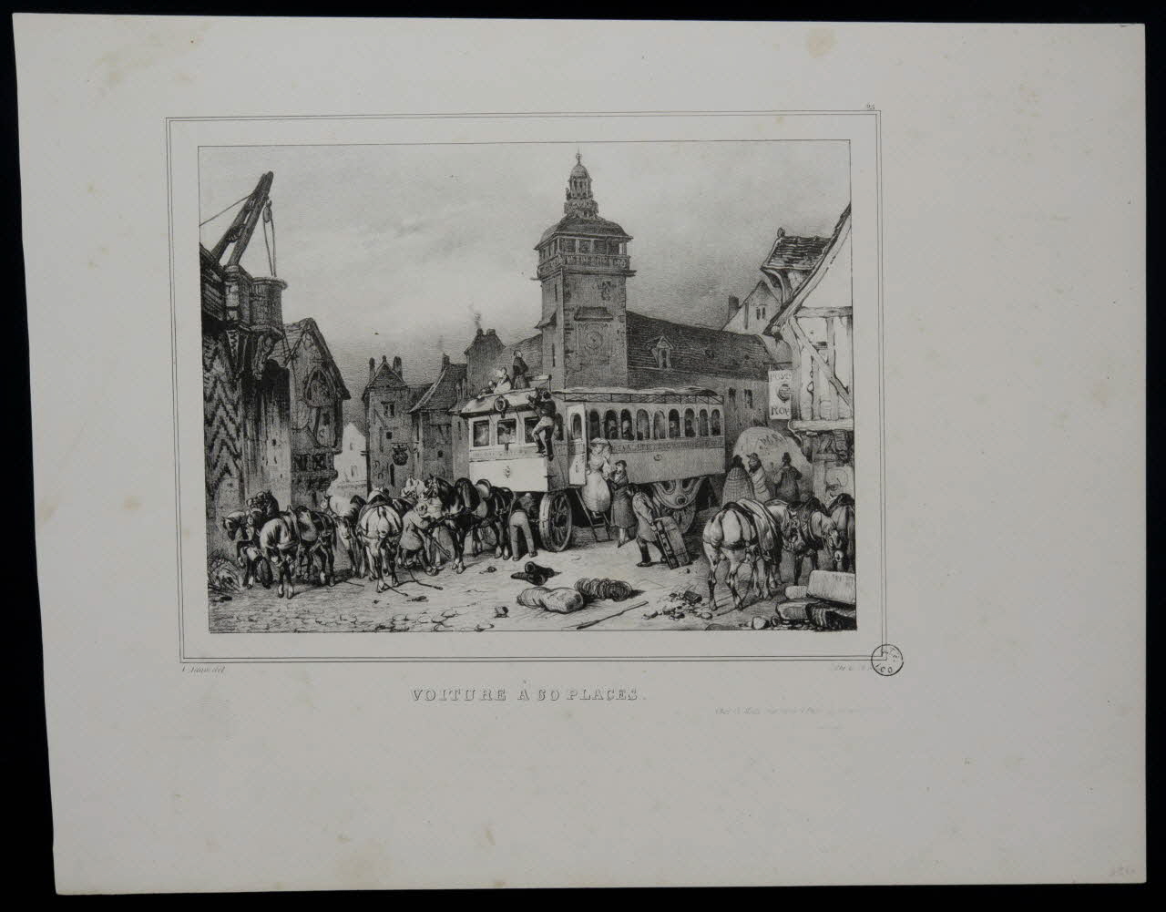 estampe VOITURE A 60 PLACES. 1970.115.43 Photo