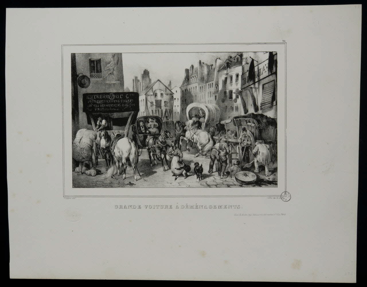 estampe GRANDE VOITURE A DEMENAGEMENTS. 1970.115.44 Photo