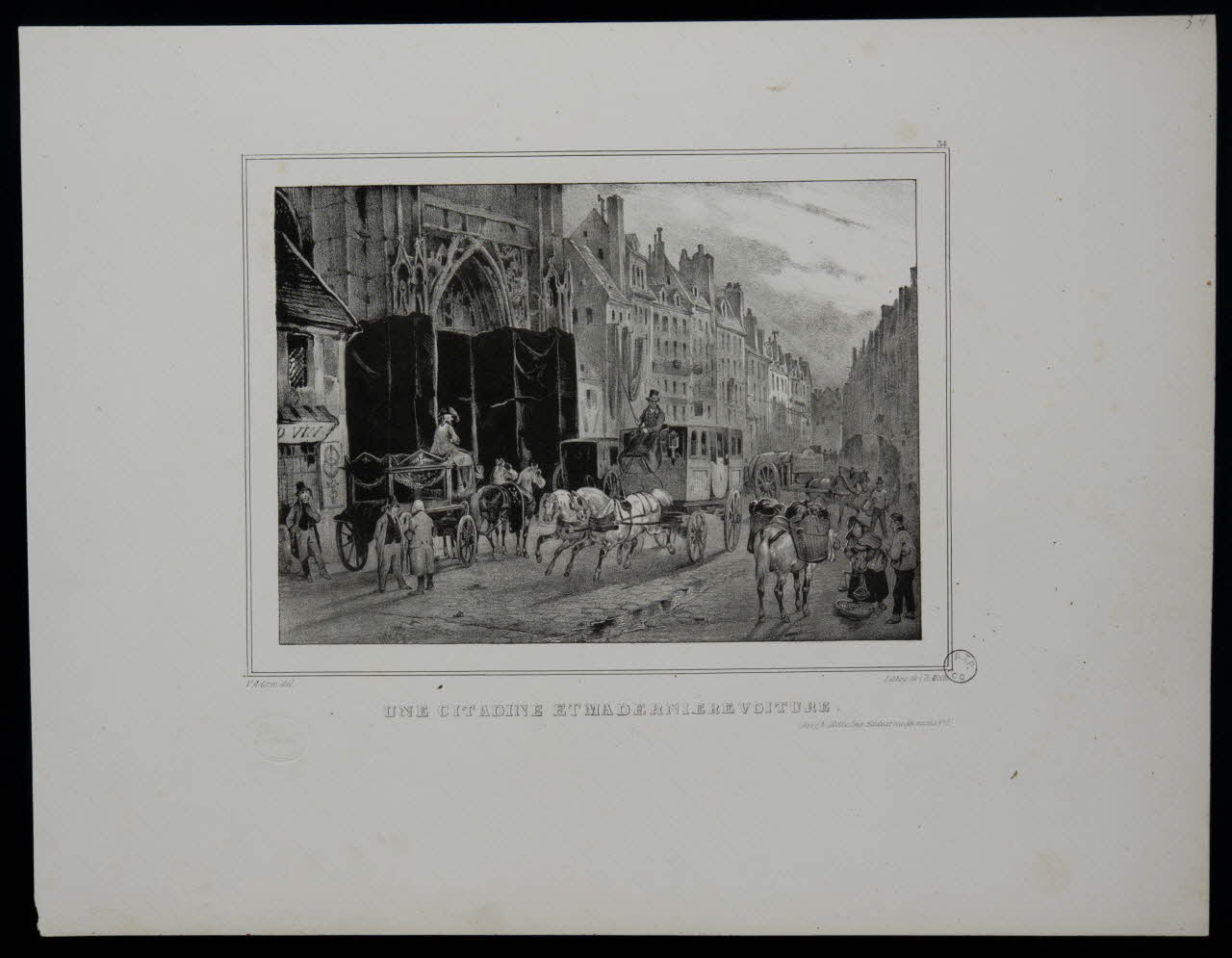 estampe UNE CITADINE ET MA DERNIERE VOITURE. 1970.115.45 Photo