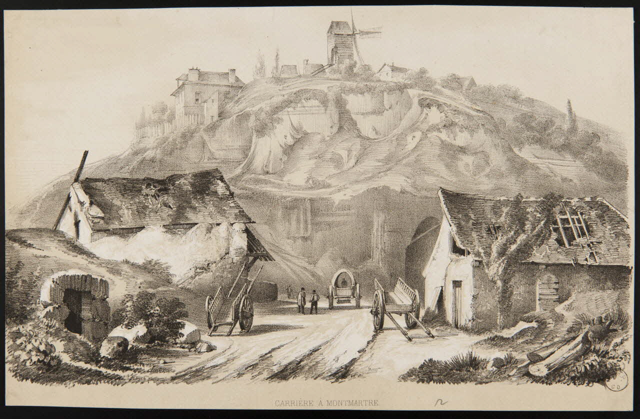 estampe CARRIERE A MONTMARTRE. 1970.115.47 Photo