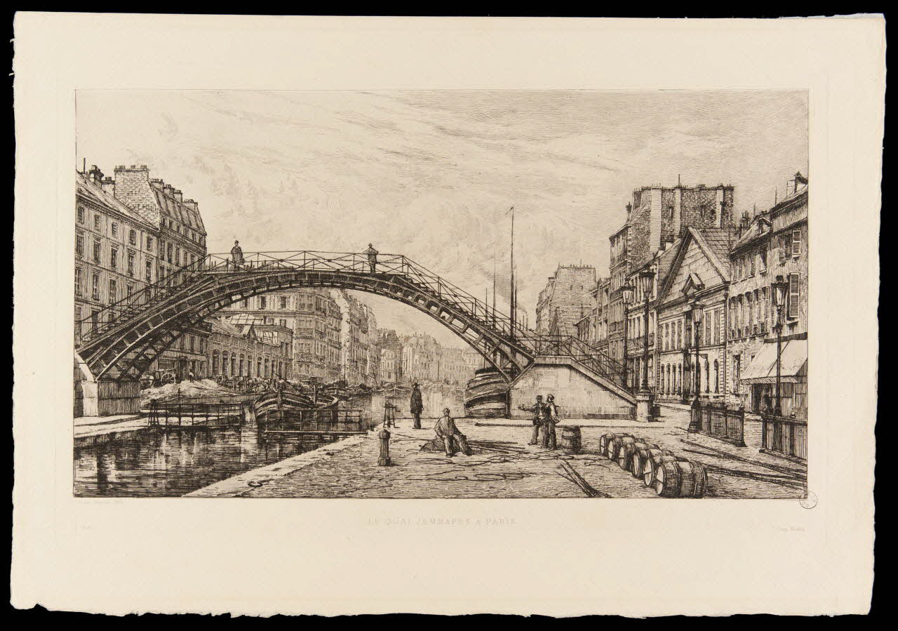 estampe LE QUAI JEMMAPES A PARIS 1970.115.52 Photo