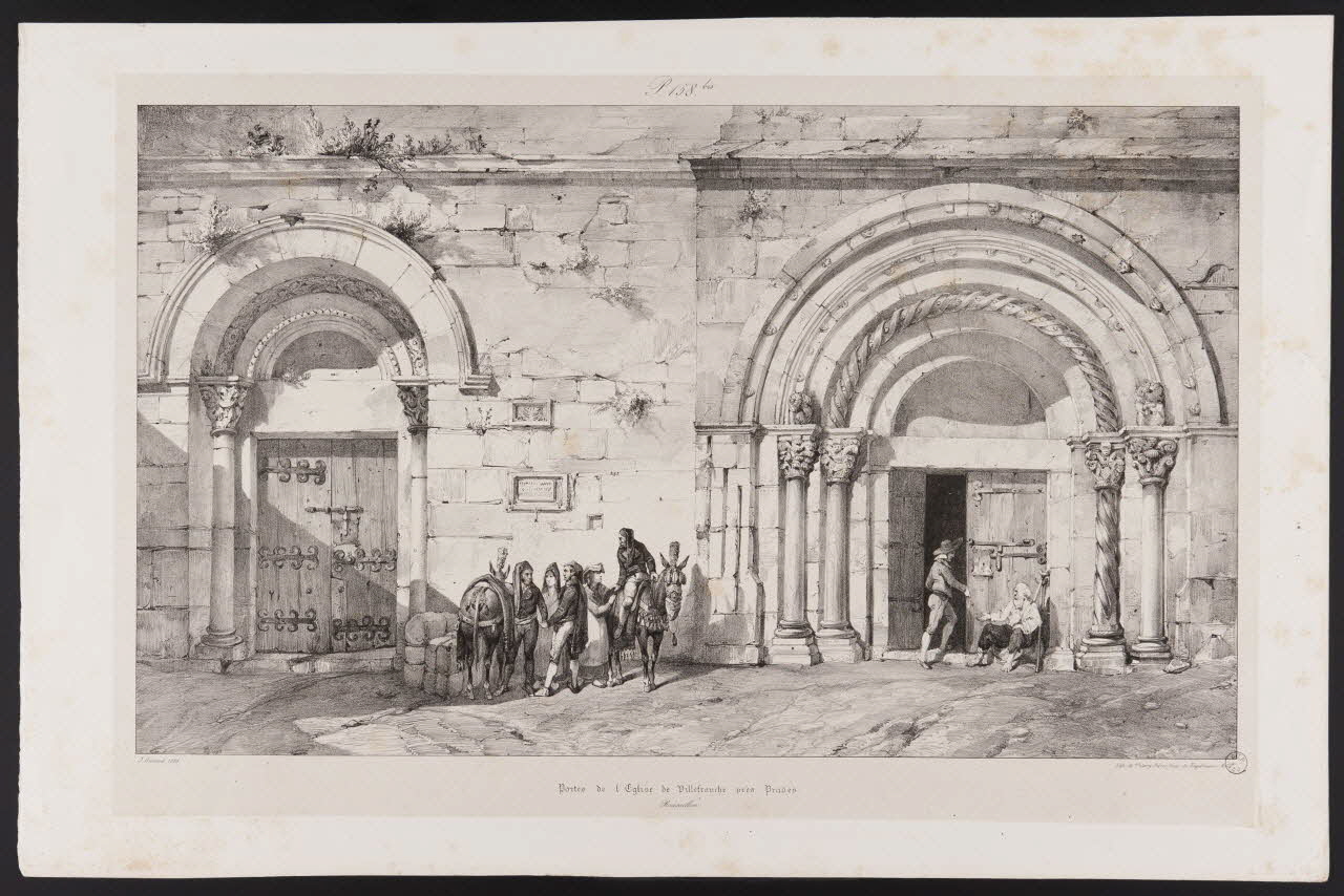 estampe Portes de l'Eglise de Villefranche près Prades 1970.115.66 Photo