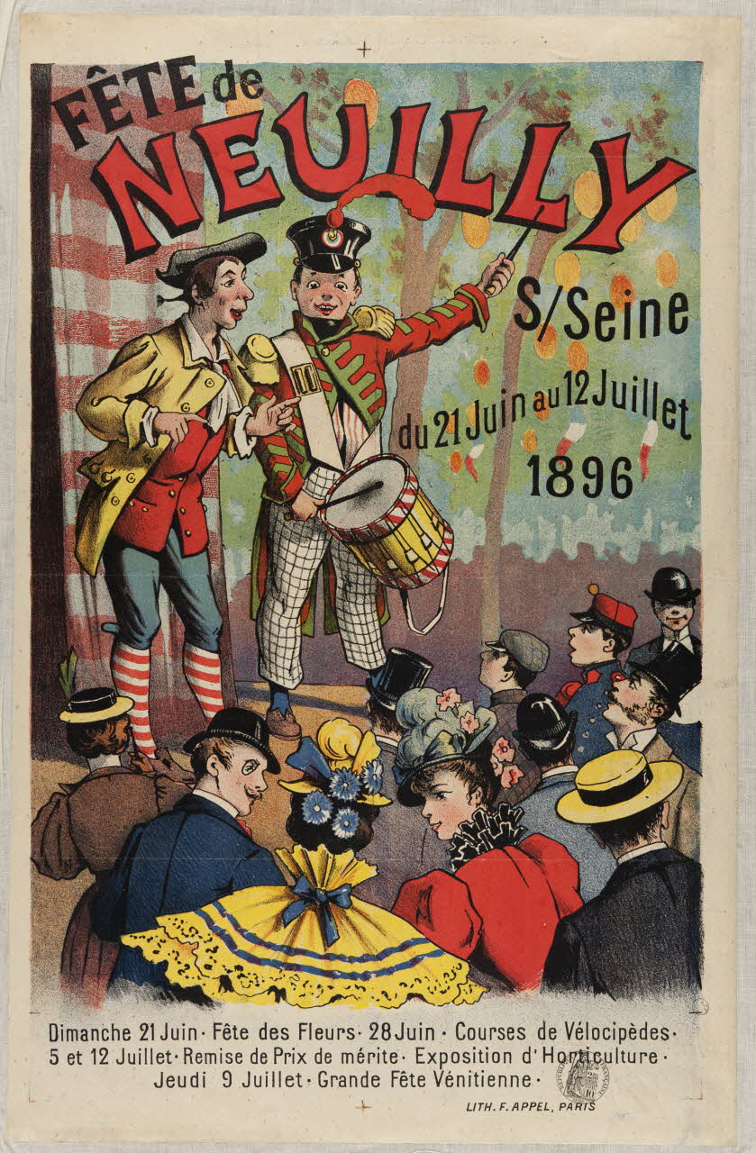 estampe FÊTE de  NEUILLY  SSeine  du 21 Juin au 12 Juillet  1896 1970.115.67 Photo