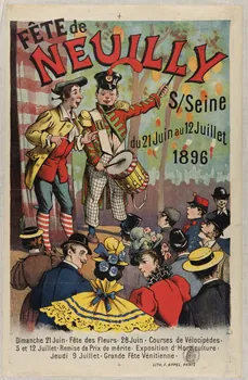 estampe FÊTE de  NEUILLY  SSeine  du 21 Juin au 12 Juillet  1896 1970.115.67  Photo