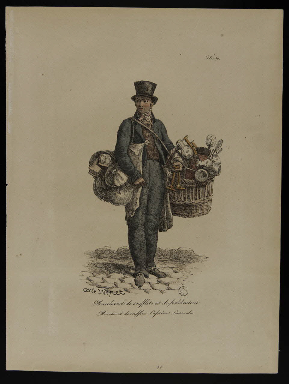 estampe Marchand de soufflets et de ferblanterie. 1970.115.8 Photo