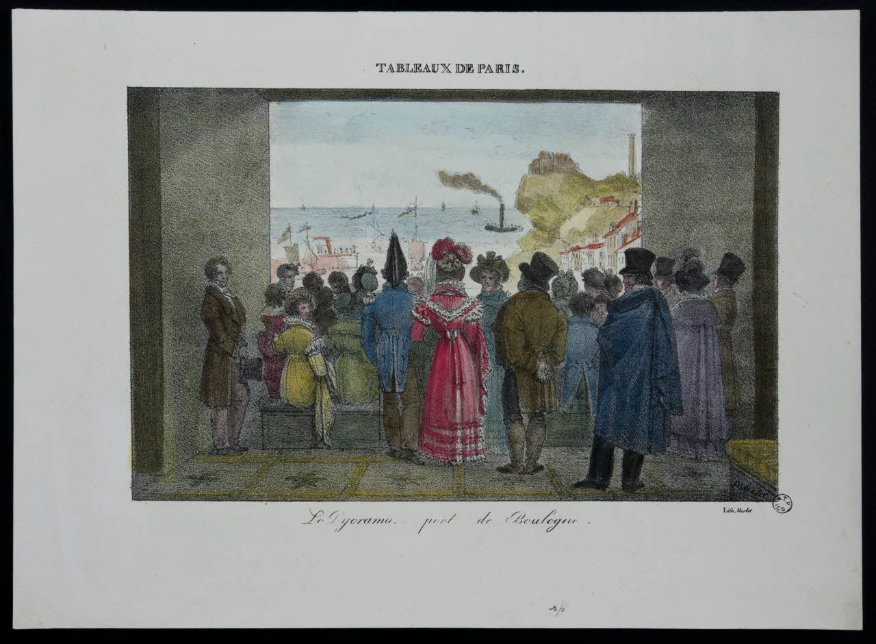 estampe TABLEAUX DE PARIS.  La Dyorama... port de Boulogne. 1970.12.10 Photo