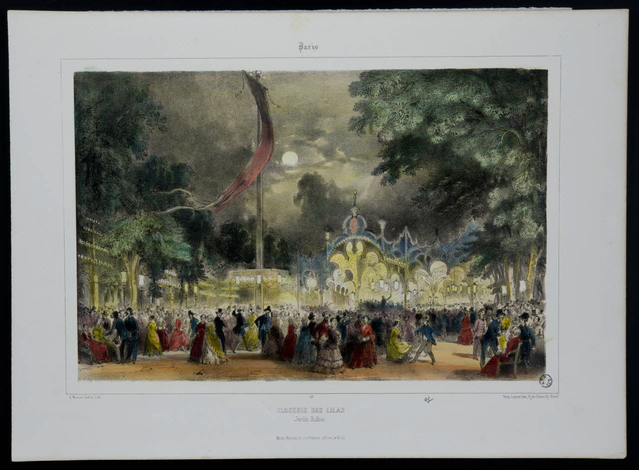 estampe CLOSERIE DES LILAS 1970.12.14 Photo