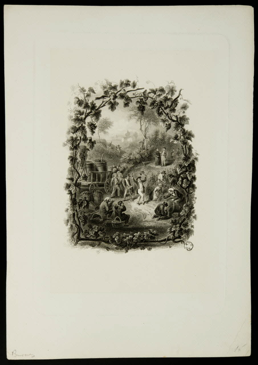 estampe Fête des vendanges 1970.12.16 Photo