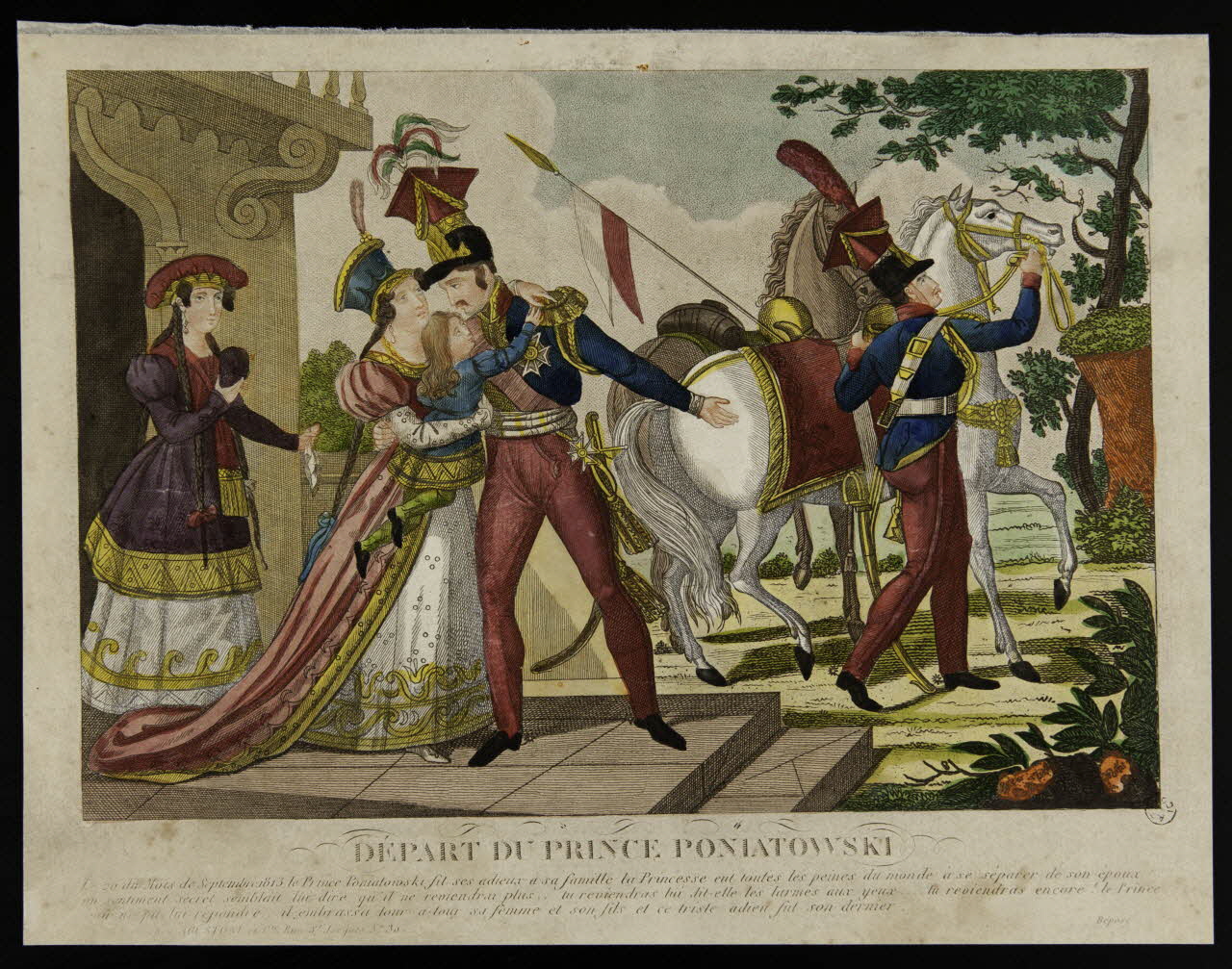 estampe DEPART DU PRINCE PONIATOWSKI 1970.12.20 Photo