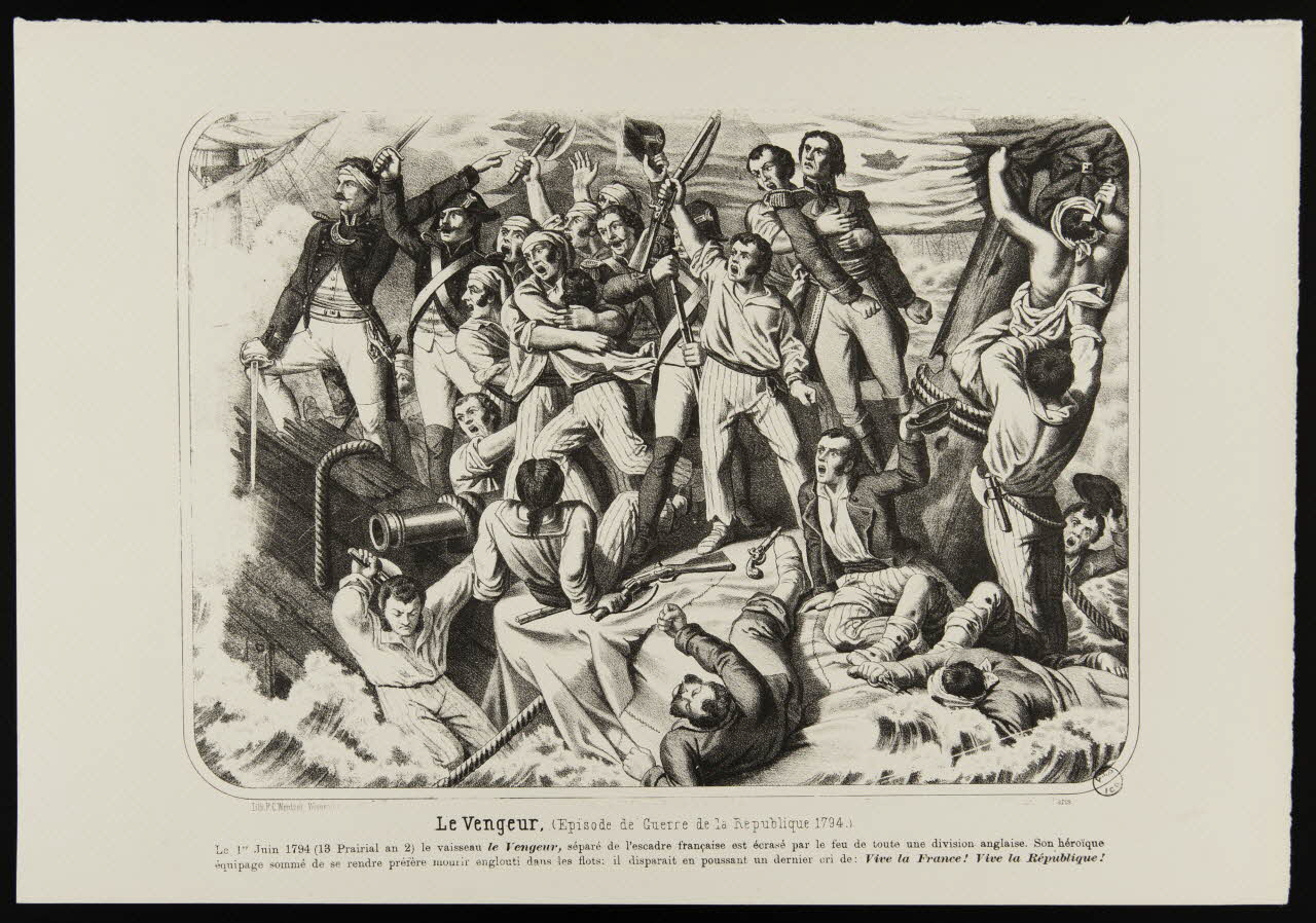 estampe Le Vengeur, (Episode de Guerre de la République 1794.) 1970.136.7 Photo