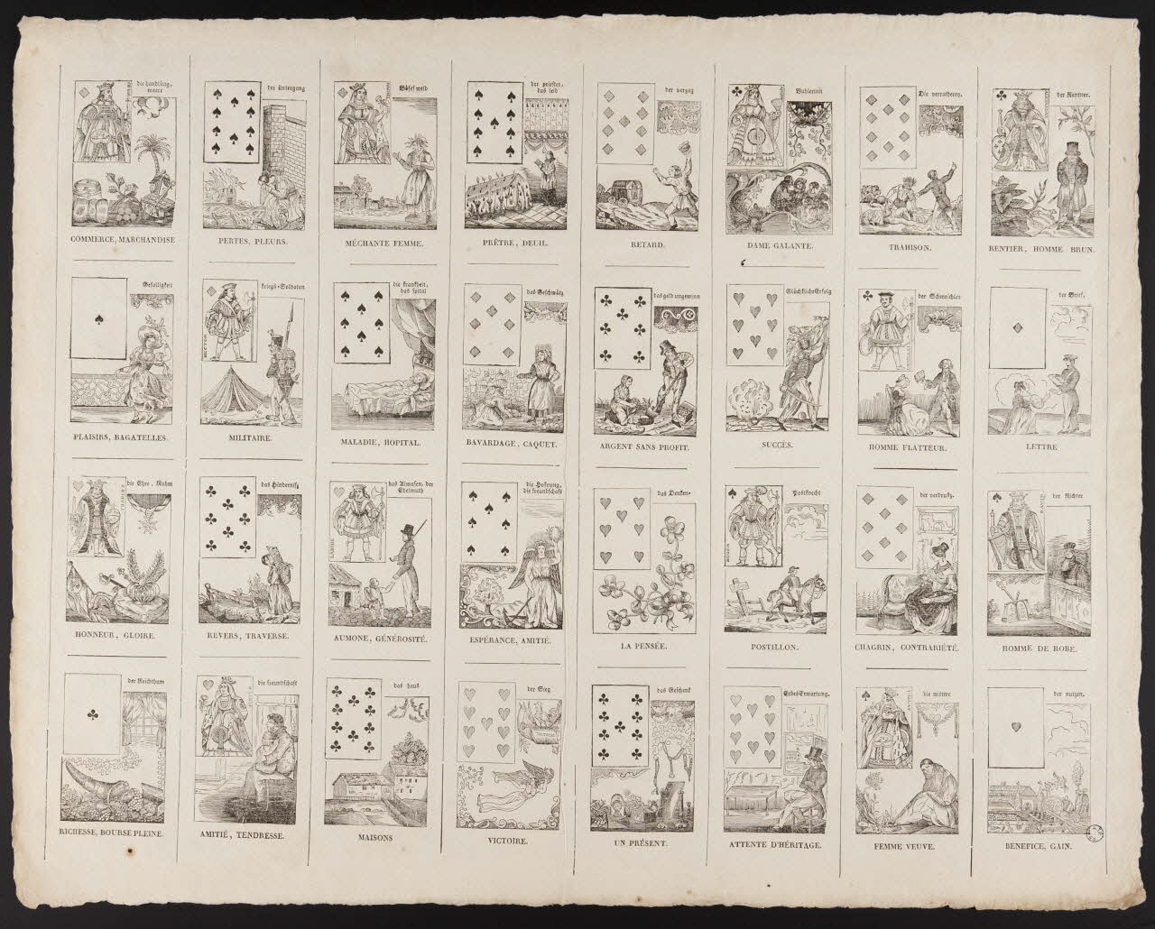 jeu de cartes Jeu de bonne aventure 1970.141.155 Photo