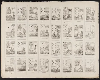jeu de cartes Jeu de bonne aventure 1970.141.155 Photo