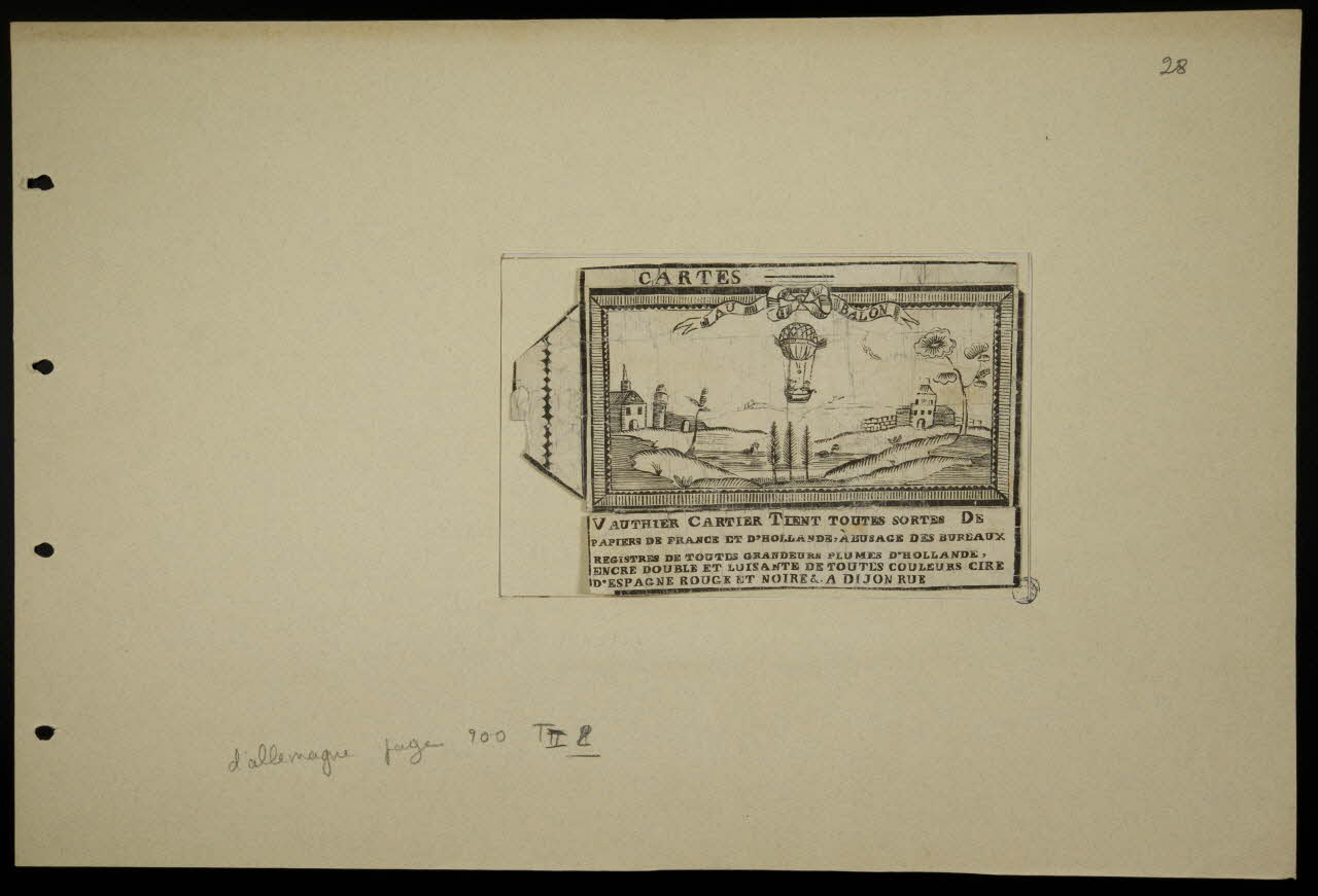 jeu de cartes CARTES  AU BALON 1970.141.156 Photo