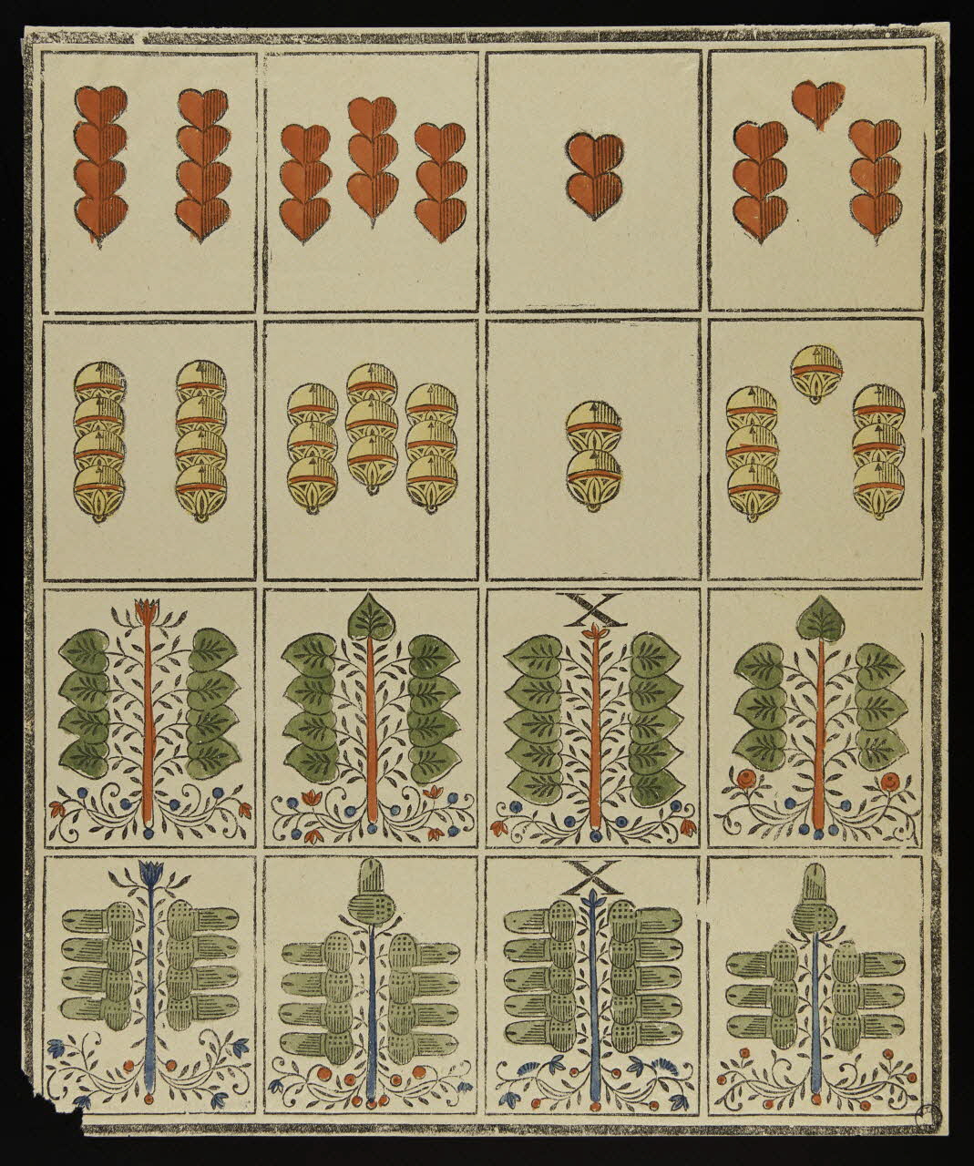 Backofen I. G. jeu de cartes Jeu au portrait régional germanique Munich 1813 1970.141.162.1 Photo