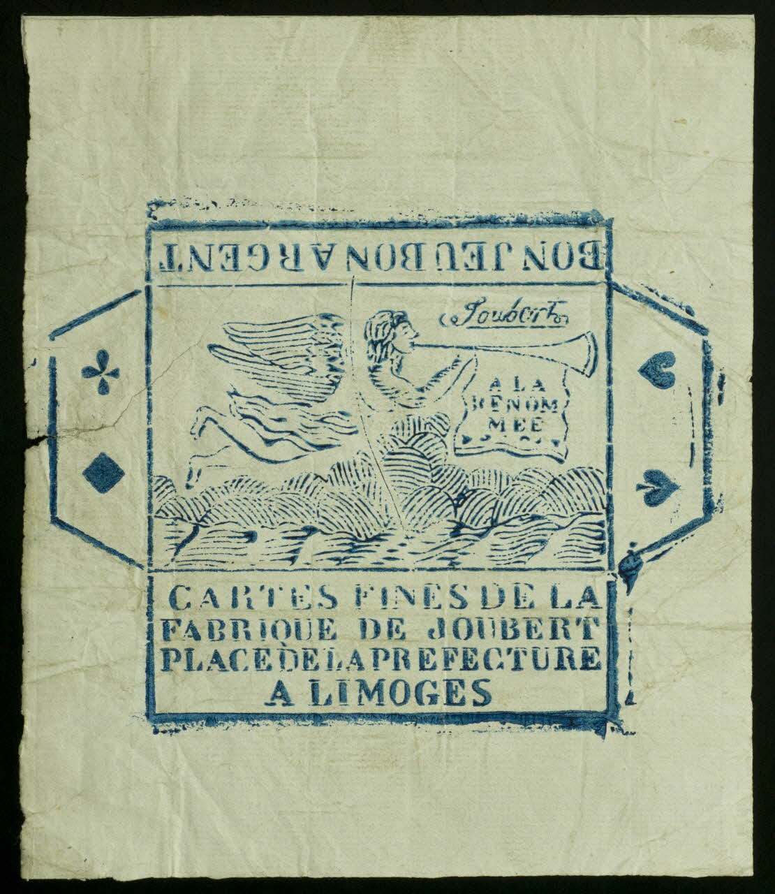 cartes à jouer Papier de jeu de carte 1970.141.28 Photo